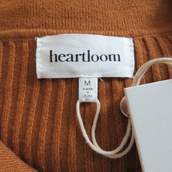 HEARTLOOM Dahlia Ribbed Knit Maxi Dress in Rust - Women's Size M NWT - Picture 15 of 16